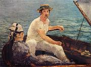 Edouard Manet Boating painting